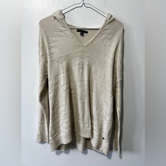 American Eagle Beachy Boho Knit Hooded Sweater - XS - Picture 3 of 9